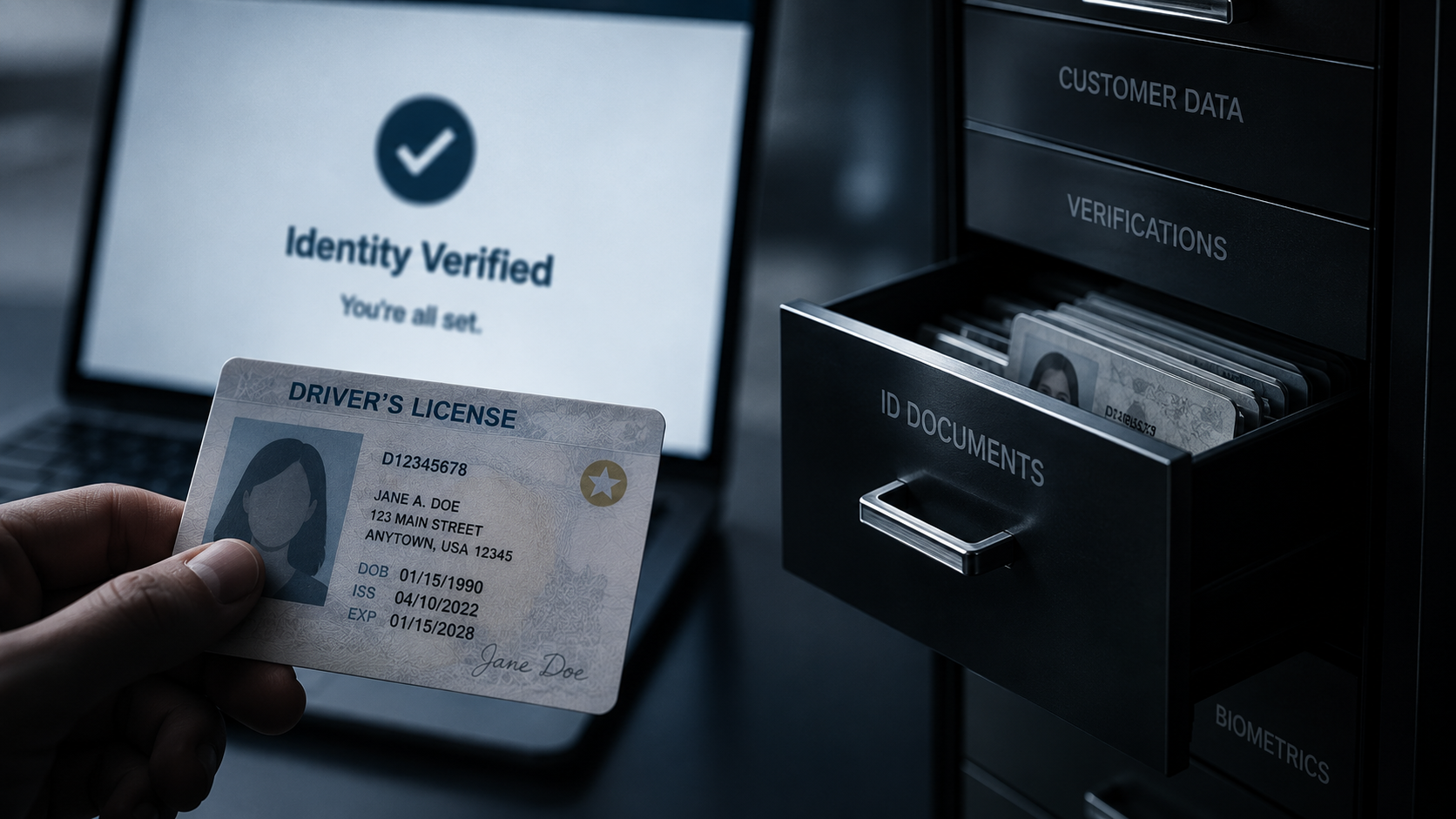 We Proved Your Identity. Why Are We Still Storing Your Driver’s License?